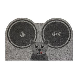 Коврик/коврик для кормления Серый кот
