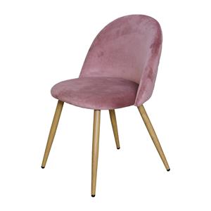 Обеденный стул LAMBDA розовый бархат