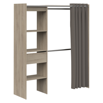 Úložný prostor/skříň se závěsem CHICAGO dub