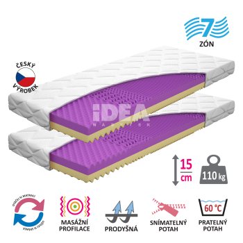 Матрас с чехлом IDEA FORTE 90x200x14 - Акция 1+1 БЕСПЛАТНО